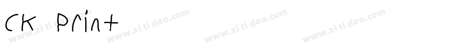 CK Print字体转换